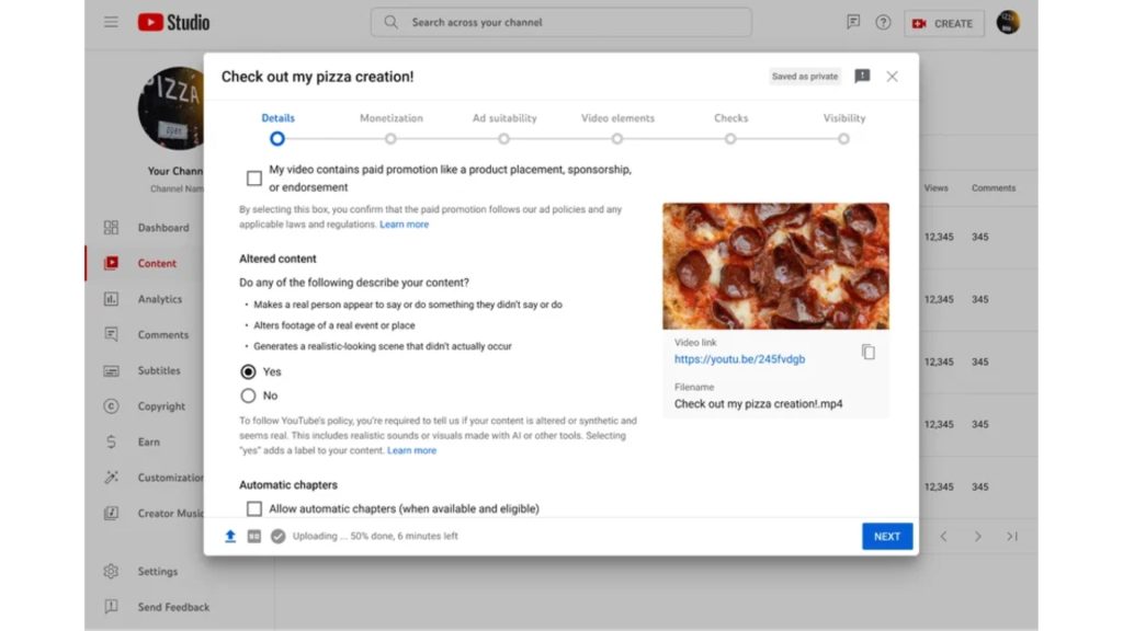 YouTube's AI Transparency Benoni Media
