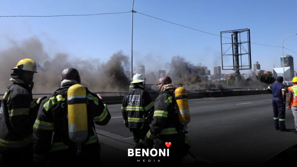 M1 Highway In Johannesburg Fire Aftermath Benoni Media