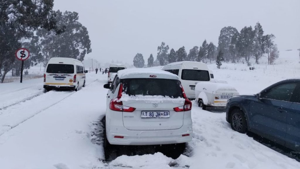 N3 snowfall his past weekend - second weather alert issued Benoni Media